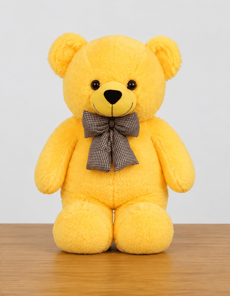 Ziraat 60 cm Yellow Teddy Bear with Bow Tie
