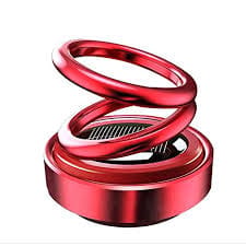 Solar Rotating Double Ring Car Air Freshener