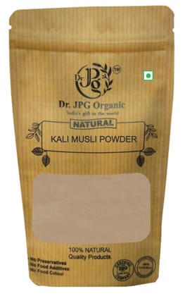 Dr. JPG  Organic Herbals Natural Kali Musli Powder, Black Musli Powder-100g | Chlorophytum Borivilianum | Nelatadi | ISO & GMP Certiffied. (Pack Of 1)
