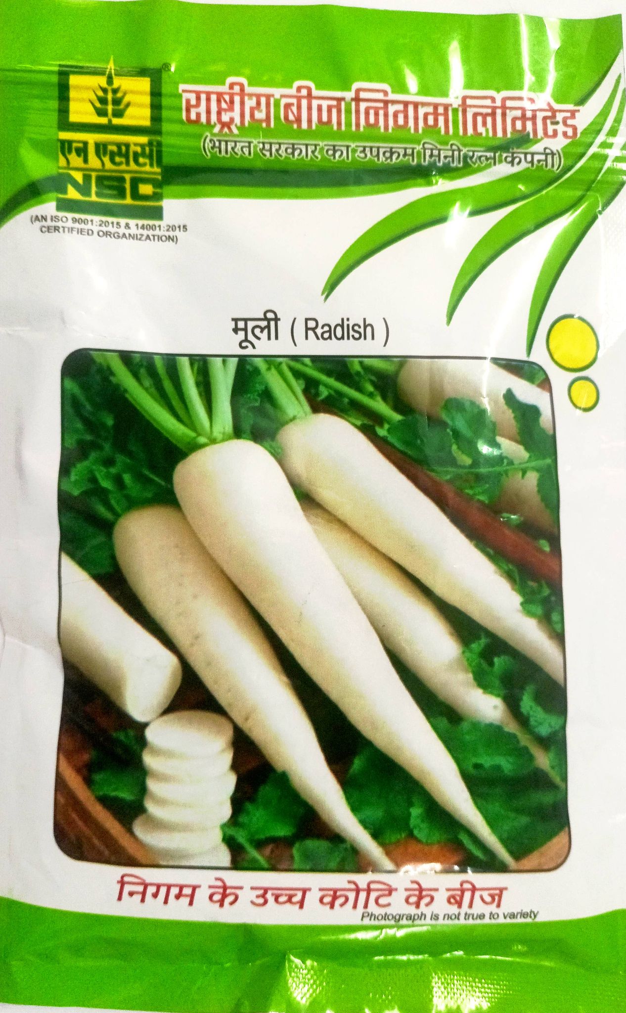 NSC Radish Kashi Aadra Variety, 100 Gram Truthfully Labelled Seed Pouch