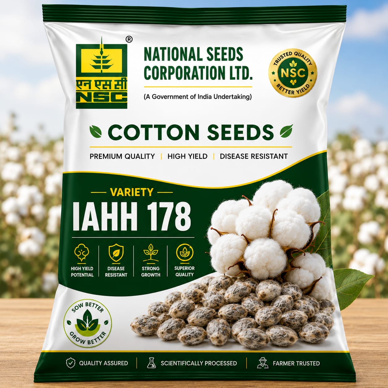 NSC IAHH 178 COTTON SEEDS 