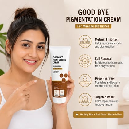 Elegantra Advanced De Pigmentation Cream (100g) – Dark Spots, Brown Spots, Hyperpigmentation, Melasma & Acne Marks Remover for Radiant, Glowing Skin | For All Skin Types (Pack of 1)