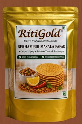 RitiGold Berhampur Masala Papad | Authentic Berhampur Papad | Traditional Odisha Taste