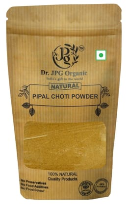 Dr. JPG Organic Herbals Choti Pipal Powder 100g | Piper Ret Powder | Short pipper powder | ISO & GMP Certified.