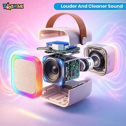 Wireless Karaoke Microphone with Portable Bluetooth Speaker inbuilt with Dynamic Lights for Birthday Family Home Travel for Girls Boys