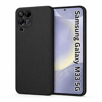 V3Deals Compatible Samsung Galaxy M33 (5G) Back Cover | Camera Bump Protection | Affordable Slim Matte Soft Silicone Case | Samsung m33 5g Back Cover