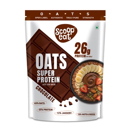 Scoopeat 26g Super High Protein Chocolate Oats 400gm