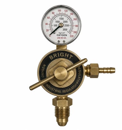 Bright Single Stage Industrial Oxygen Regulator