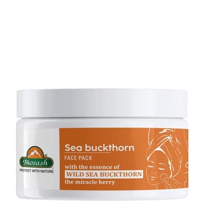  Sea Buckthorn Face Pack – Natural Deep Cleansing & Rejuvenating Face Mask with Organic Sea Buckthorn Oil, Antioxidants & Vitamins – 50g