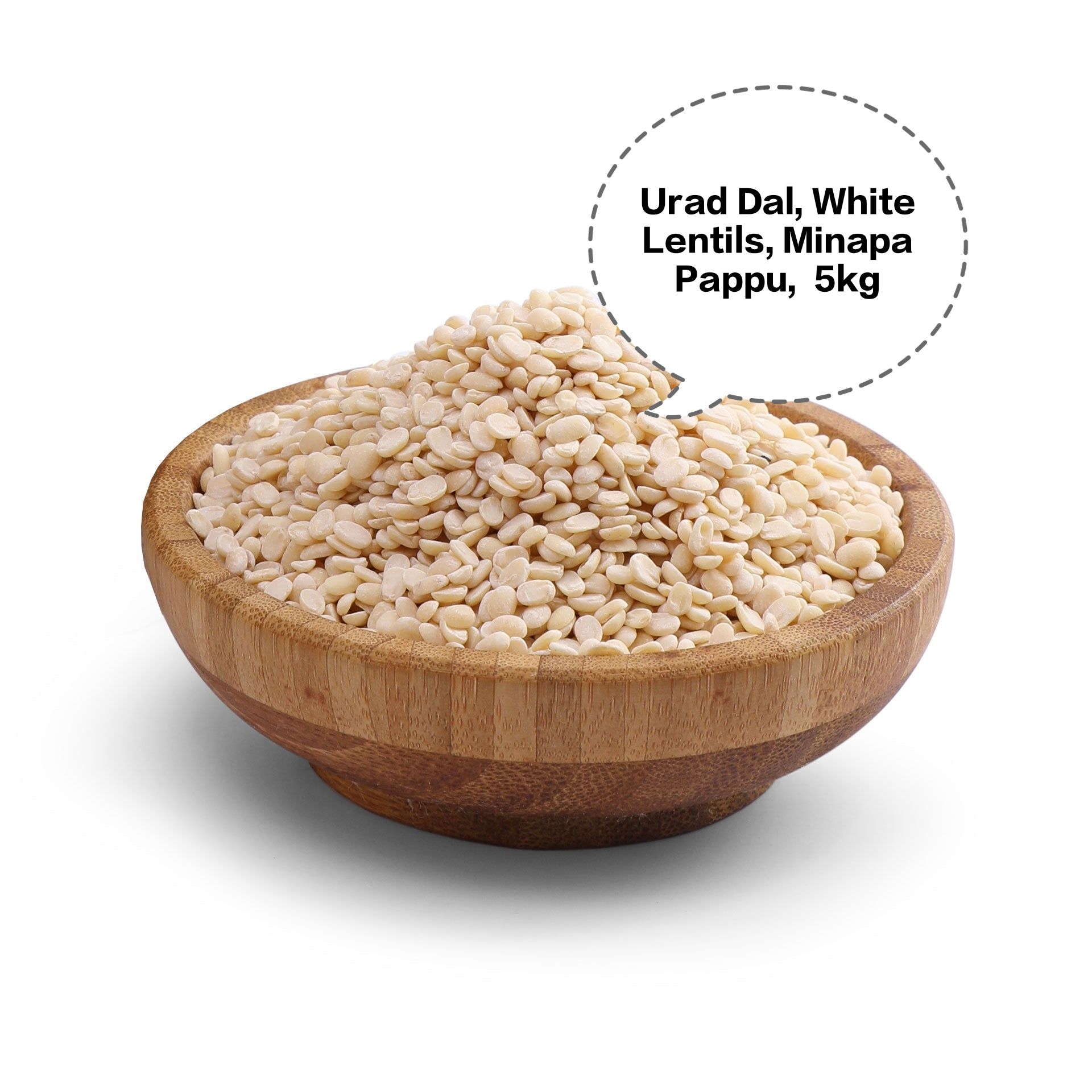 Urad Dal, White Lentils, Minapa Pappu, Ulutham Paruppu, Black Gram Dal 5kg