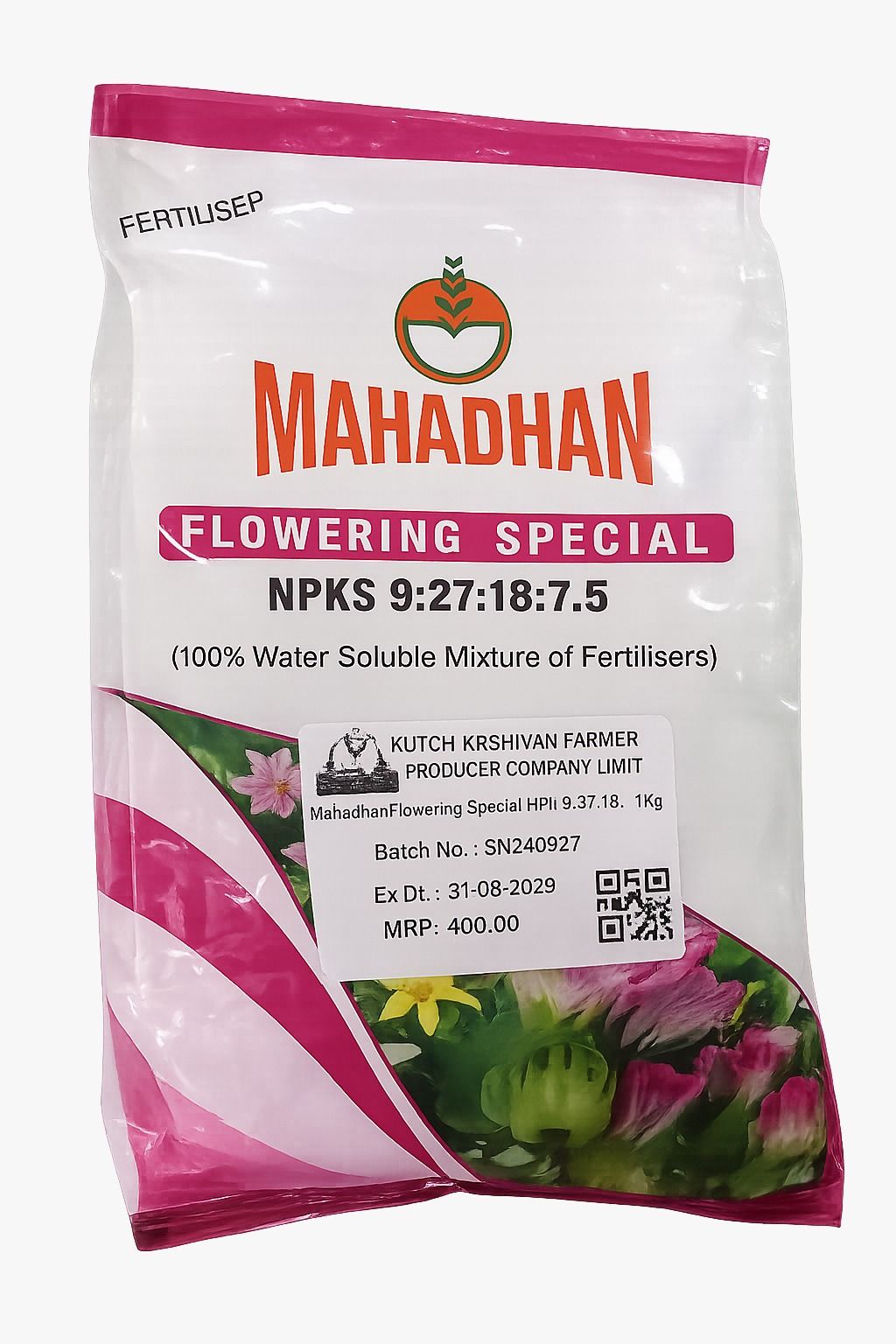 Mahadhan Flowering Special (NPKS 9:27:18:7.5) - 1Kg