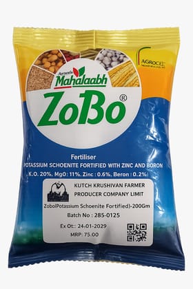 Agrocel's Mahalaabh ZoBo - Potassic Fertiliser Fortified with Zinc and Boron (200g)