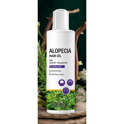 Alopecia Hair Oil for Hair Growth, Hair Fall Control & Scalp Nouriishment - 100ml (Pack of 1) 2-in-1 Advanced Growth & Repair Formula