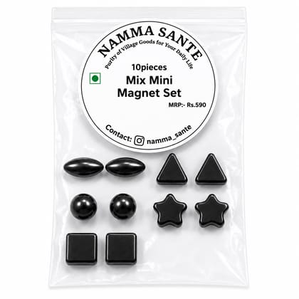 Mix Mini Magnet Set, Mini Shape Magnet Set, Metallic Mini Magnet, Magnetic Shape Mini Set, Multi Shape Mini Magnet 10piec 