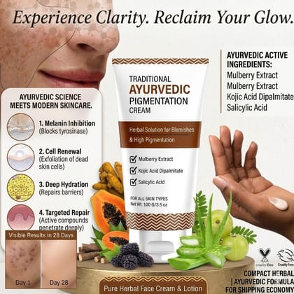 Elegantra Anti Pigmentation Cream for Dark Spots, Hyperpigmentation, Blemishes, Acne Marks & Clear Skin Tone  100gm Pack of 1