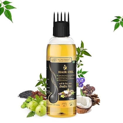 Dr. JPG Organic Herbals  hair oil For hair growth, Prevent Hair Fall 100ml.