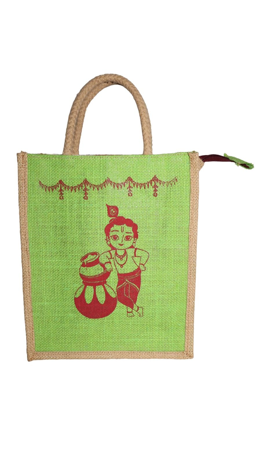 Jute Bag (Krishna Print)