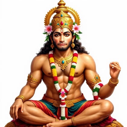 Hanuman Digital Art Print Hanuman Digital Art Print