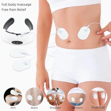 Electric Cervical Neck Massager with Intelligent Heat Therapy, Pulse Massage System, USB Charging and Lightweight Portable Design for Complete Neck Care
