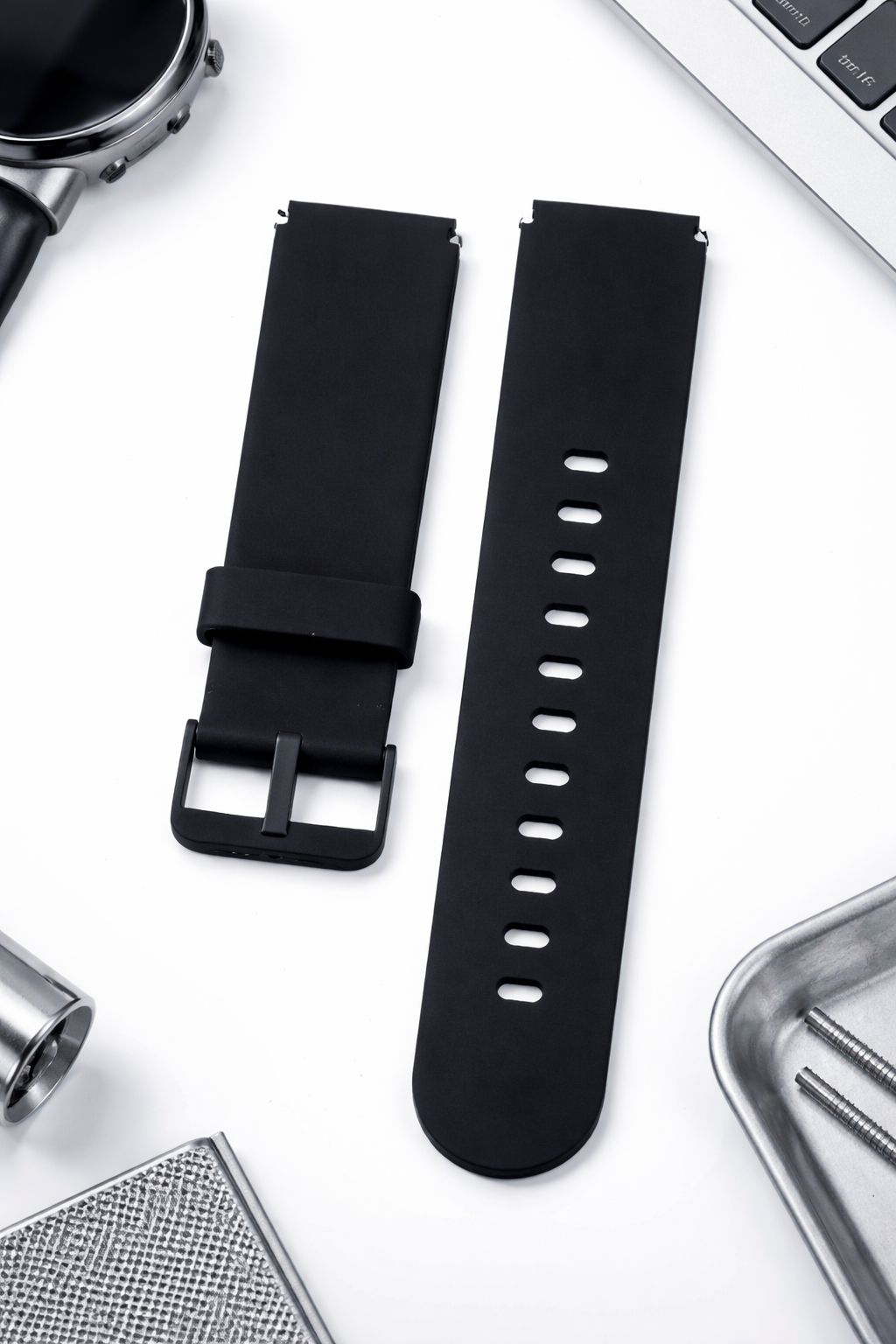 19mm Silicone Strap Compatible with Noise Colorfit Pro 2, Boat Storm Smart Watch & Watches with All 19mm Lugs