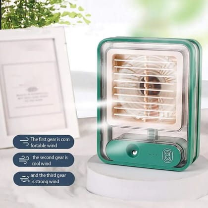 Portable Rechargeable Mist Cooling Fan with Water Spray | USB Personal Air Cooler