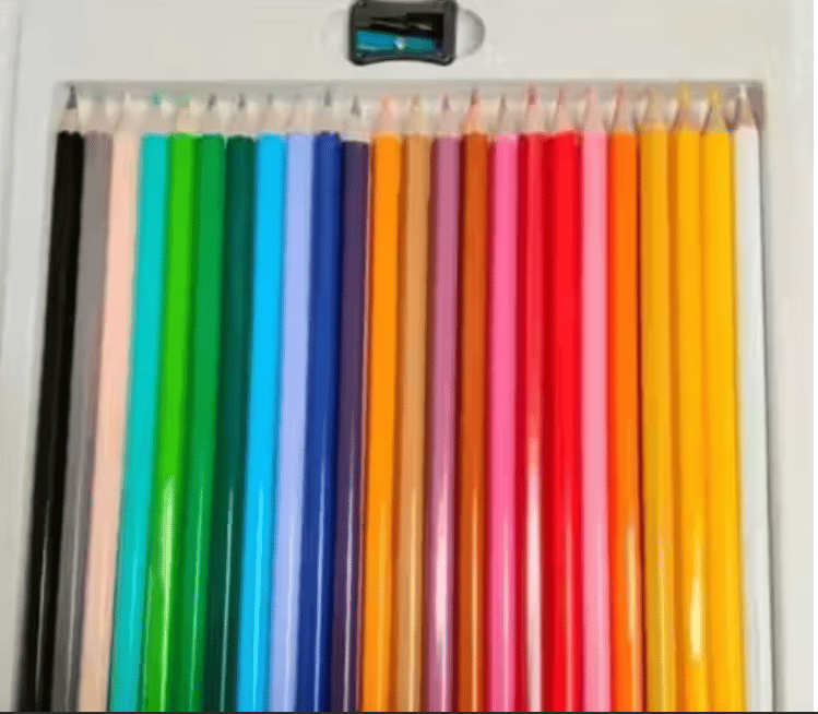24 Shades Colour Pencil Set for Students & Kids