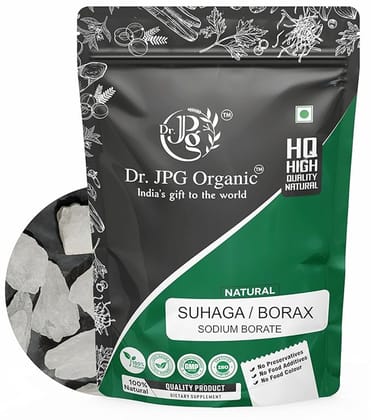 Dr. JPG Organic Pure SuhagaTankan Whole 100g / Borex/ISO & GMP Certified.