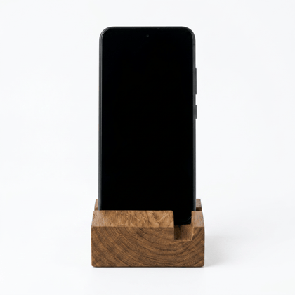 Natural Teak Wooden Mobile Stand
