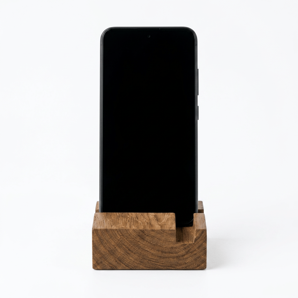 Natural Teak Wooden Mobile Stand