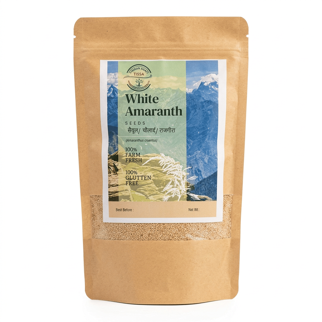  "Organic White Amaranth Seeds - 100% Farm Fresh & Gluten Free (500g)"