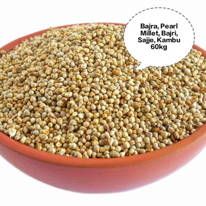 Bajra, Pearl Millet, Bajri, Sajje, Kambu 60kg Bajra, Pearl Millet, Bajri, Sajje, Kambu 60kg