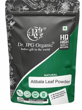 Dr. JPG Organic Herbals  Pure Natural Atibala leaf Powder 200g / Kanghi Leaf Powder/Indian Mallow/Abutilon indicum/ISO & GMP Certified.