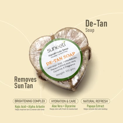 De-Tan Glow Soap – Removes Tan, Brightens Skin & Evens Tone De-Tan Glow Soap – Removes Tan, Brightens Skin & Evens Tone