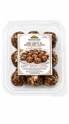 Healthy dry fruits & seeds ladoo | sweetened with natural dates (khajur) | No added sugar | perfect energy snack|