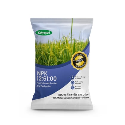 Katyayani NPK 12:61:00 Mono Ammonium Phosphate (MAP) Water Soluble Fertilizer | Phosphorus Plant Nutrient for Root Development, Flowering, Fruiting & Crop Growth | Suitable for Fruits, Vegetables, Flowers & Agricultural Crops