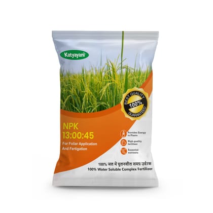 Katyayani NPK 13:00:45 Potassium Nitrate Water Soluble Fertilizer | High Potassium Plant Nutrient for Flowering, Fruiting, Root Development, Stress Tolerance & Crop Growth