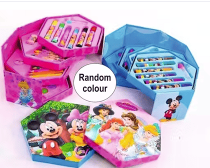 Trishla 46 Pieces Art & Colouring Kit for Kids | Colour Pencils, Crayons, Water Colours & Sketch Pens Set