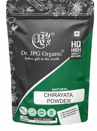 Dr. JPG Organic Herbals Chirayata/Bitterstick/Swertia Chirata Powder -200g / Enicostemma Littorale/Gentianaceae/ISO & GMP Certified.