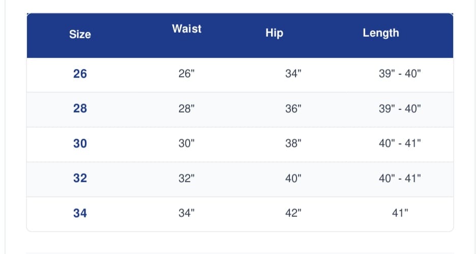 Size Guide