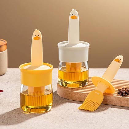 200ml Glass Olive Oil Dispenser Bottle with Silicone Brush for Cooking Vinegar Sauce BBQ Grill Frying Baking, Air Fryer (Pack of 1) (Multi Color) 200ml Glass Olive Oil Dispenser Bottle with Silicone Brush for Cooking Vinegar Sauce BBQ Grill Frying Baking, Air Fryer (Pack of 1) (Multi Color)