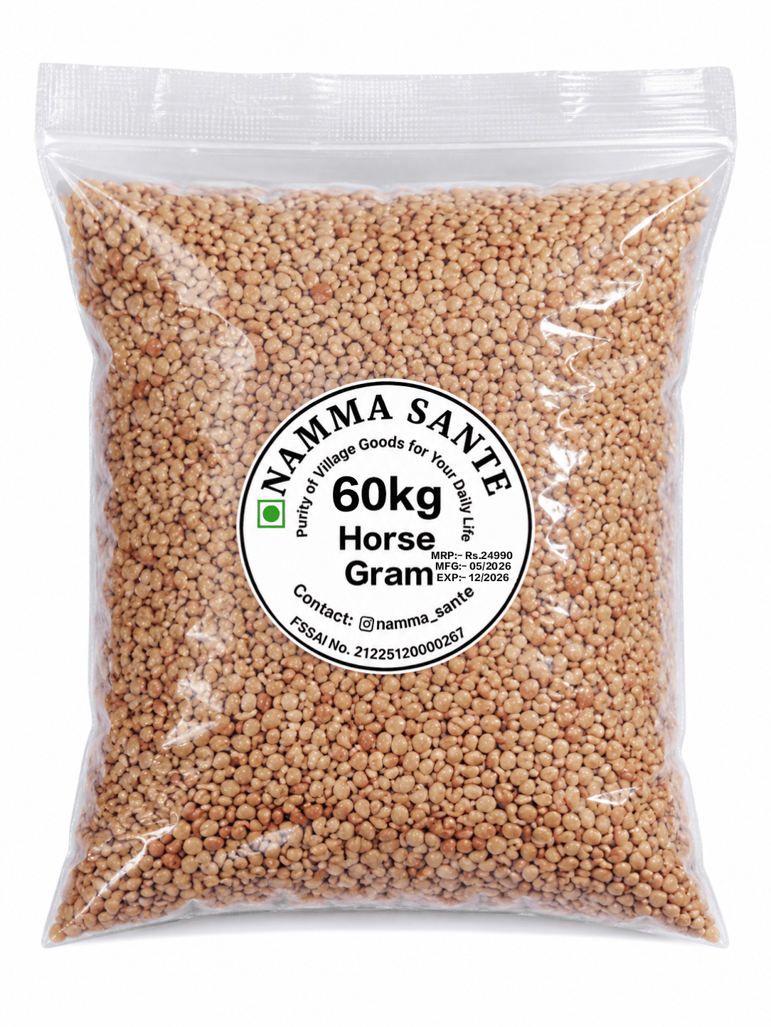 Horse Gram, Kulthi, Kollu, Hurali, Muthira 60kg