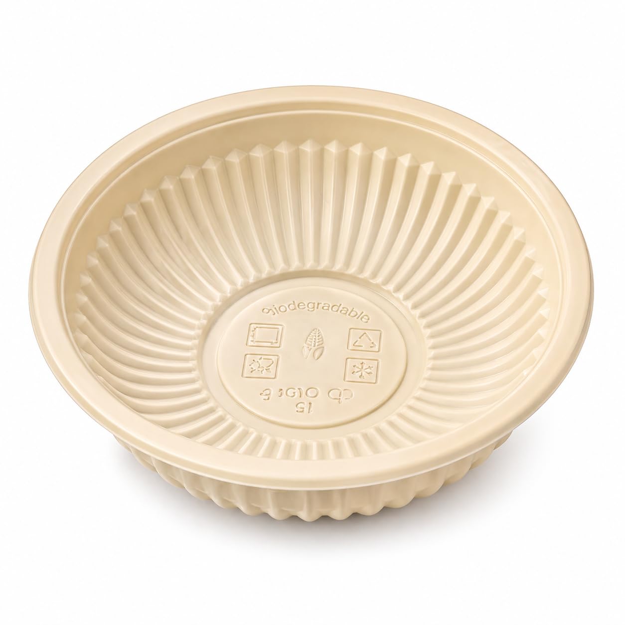 Eco-Friendly Cornstarch Disposable Bowls 190 ml (Pack of 25) – Biodegradable & Compostable, Leak-Proof, Microwave Safe, Plastic-Free Small Bowls for Soup, Curry, Dessert, Party Use (4 Inch)