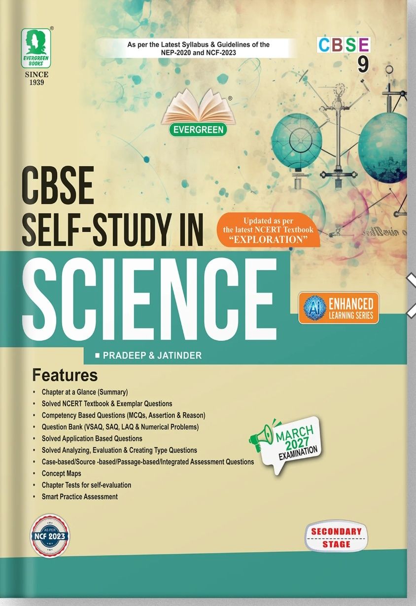 Evergreen Self Study In Science: For 2027 Examinations (Class 9) Paperback