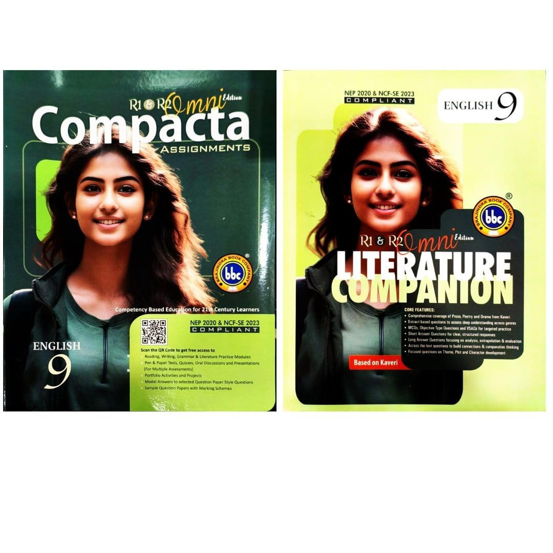 BBC BOOK ENGLISH COMPACTA with Literature Companion FOR Assignments Book 9th Class (2026-27) NEW Perfect Paperback – 1 January 2025 Paperback – 1 January 2025
