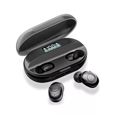 Bluetooth 5.0 Wireless Earbuds with LED Battery Display and Portable Charging Power Bank Box