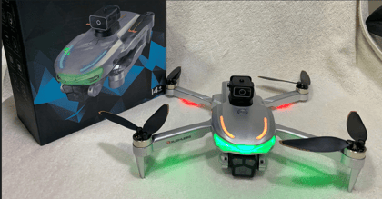 A17 Aerial Drone with HD Dual Camera, 360° Obstacle Avoidance, Optical Flow Positioning, Foldable RC Quadcopter, Altitude Hold, WiFi FPV, One-Key Takeoff & Landing for Kids & Adults