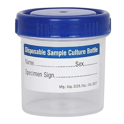 Dr. Manya 30ml Urine Sample Collection Container with Leak-Proof Lid | Non-Sterile Medical Specimen Cup for Laboratory & Diagnostic Testing | Pack of 10