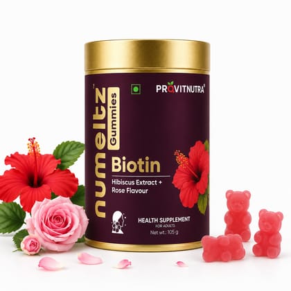 Biotin-Hibiscus Hair Gummies