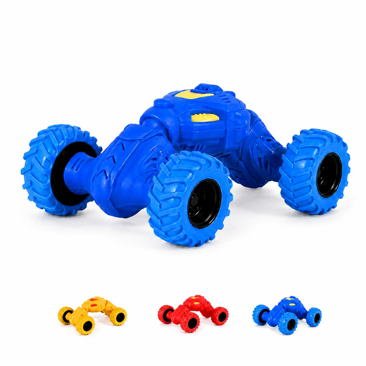 RM TOYS Friction Powered 4WD Double-Sided Stunt RC Car for Kids (Pack of 1) - multicolour