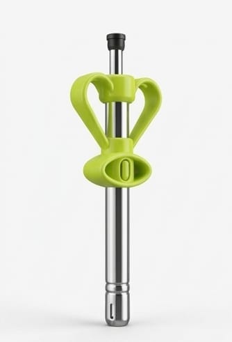 Ignition Stainless Steel Gas Lighter with Ergonomic Grip and Safety Lock